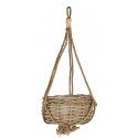 ib laursen porte plante jardiniere suspendue rotin tresse jute