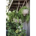 ib laursen porte plante jardiniere suspendue rotin tresse jute