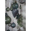 ib laursen decoration de sapin coeur velours gris fonce