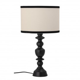 Lampe de table bois lin Bloomingville Sela