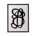 bloomingville illustration abstraite noir blanc cadre zaco