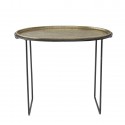 Table basse d'appoint metal laiton Bloomingville Lou