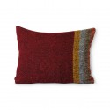 hk living coussin double face raye vert rouge bordeaux doris