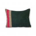 hk living coussin double face raye vert rouge bordeaux doris