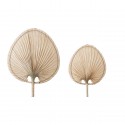 bloomingville set de 2 feuilles de palmier decoration murale