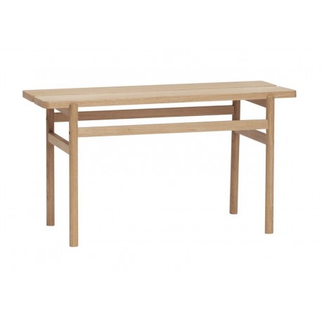 hubsch petit banc bois chene clair design epure fsc scandinave