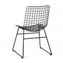 Chaise métal filaire HK Living noir