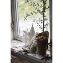 ib laursen decoration de sapin etoile fine metal blanc