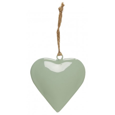 Cœur métal décoration de sapin IB Laursen vert