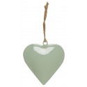 Cœur métal décoration de sapin IB Laursen vert