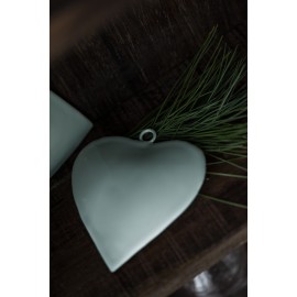 ib laursen coeur metal vert pastel decoration de sapin
