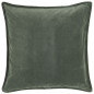 ib laursen housse de coussin carre velours bleu canard pourdre