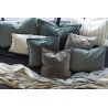 ib laursen housse de coussin carre velours bleu canard pourdre