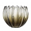 Photophore verre style classique Bloomingville vert