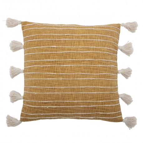 Grand coussin chic pompons Bloomingville Emely