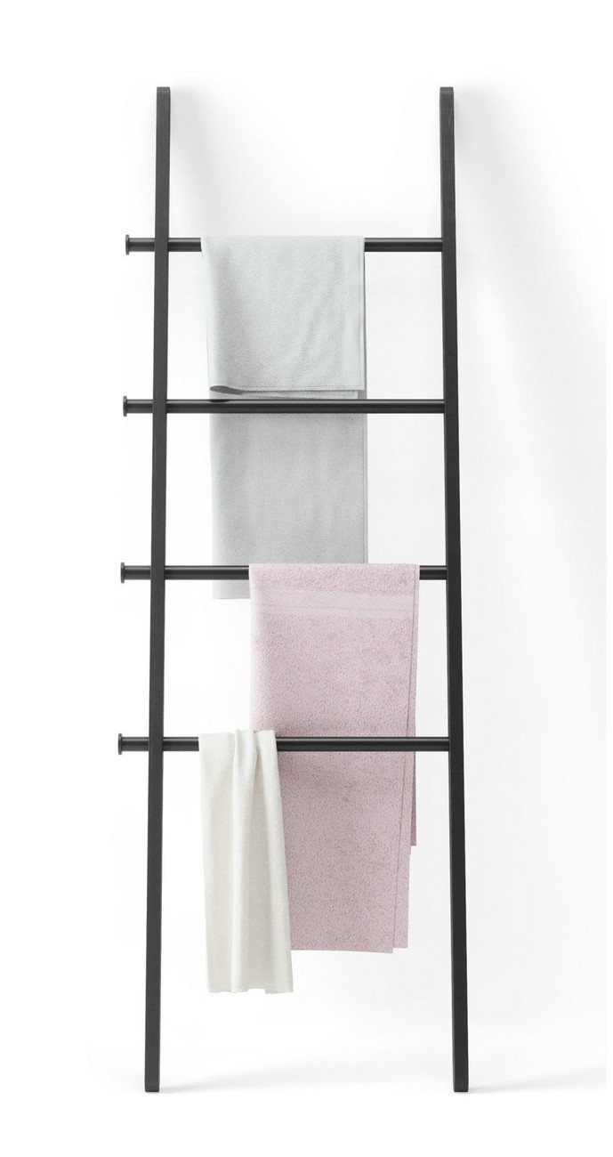 Porte papier wc et porte brosse wc métal blanc bambou Zeller - Kdesign