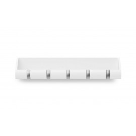 umbra etagere murale vide poches avec pateres rangement cubby blanc