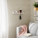 umbra etagere murale vide poches avec pateres rangement cubby blanc