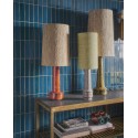 hk living grand abat jour conique pour lampe a poser soir beige doris