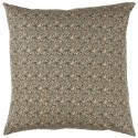 ib laursen housse de coussin brun fonce imprime petites fleurs