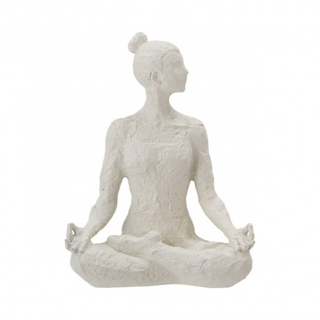 bloomingiville statuette femme posture lotus yoga adalina