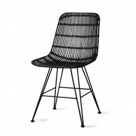 Design-Esszimmerstuhl aus Rattan von HKliving