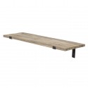 bloomingville etagere murale planche de bois brut recycle