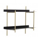 bloomingville etagere murale metal noir laiton style chic elegant