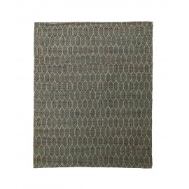 house doctor tapis carre laine vert style chic agon