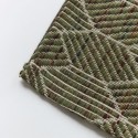 house doctor tapis carre laine vert style chic agon