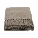 house doctor plaid kolonia coton beige sable imprime style chic