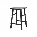 house doctor table d appoint carree bois noir epure