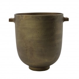 house doctor cache pot chic metal alu laiton antique foem