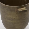 house doctor cache pot chic metal alu laiton antique foem