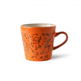 hk living mug ceramique orange magma
