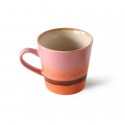 hk living tasse mug ceramique bicolre rose orange mars