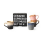 Set de 4 tasses espresso céramique HKliving Polaris