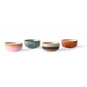 hk living set de 4 bols a dessert ceramique multicolore