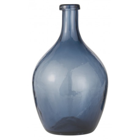 ib laursen vase dame jeanne verre bleu ib laursen