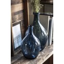 ib laursen vase dame jeanne verre bleu ib laursen