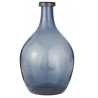 grand vase dame jeanne bleu verre ib laursen