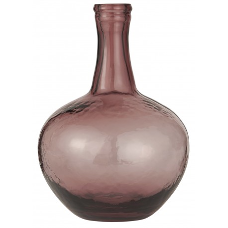 petit vase dame jeanne verre teinte mauve ib laursen