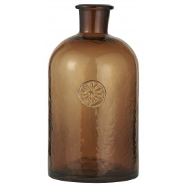 vase verre marron style flacon de pharmacie ancien ib laursen
