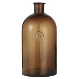 grand vase flacon de pharmacie ancien verre marron ib laursen