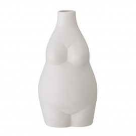 bloomingville petit vase corps femme formes arrondies gres blanc elora