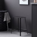 house doctor tabouret design metal fin epure gris fonce rag