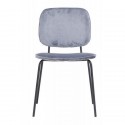 Chaise velours gris House Doctor Comma