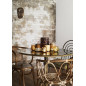 madam stoltz chaise en bambou naturel accoudoirs dossier rond