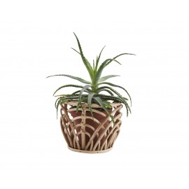 madam stoltz panier tresse bambou cache pot decoratif