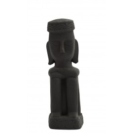 statuette zen gres noir madam stoltz